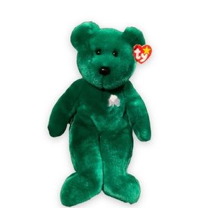 Vintage 1998 Ty Beanie Babies Erin The Bear Beanie Buddies Collection 14”